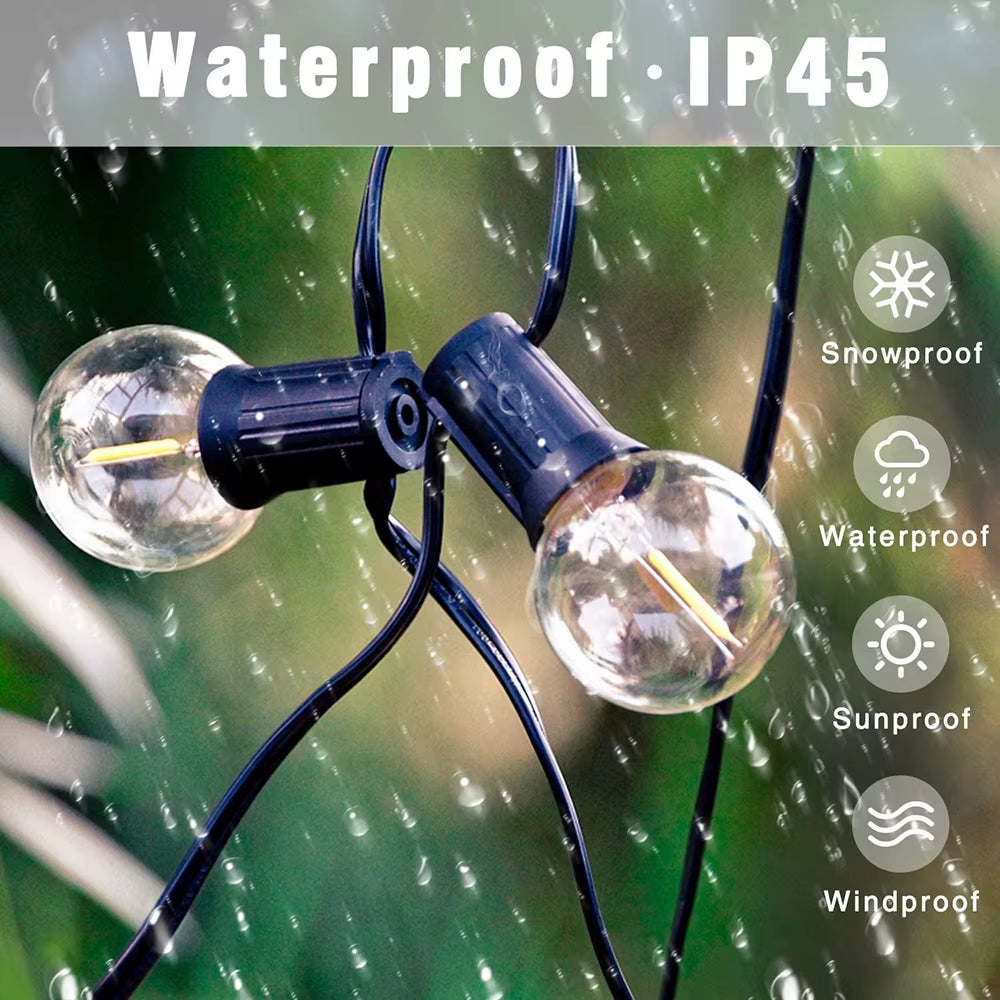 LED G40 Fairy Lights – Street, Patio & Outdoor Event Lighting