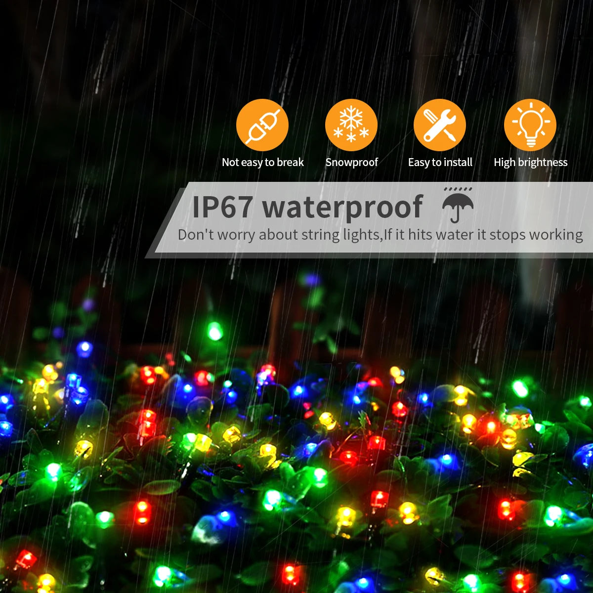 Outdoor LED String Lights – 10-100m Waterproof String Lights for Garden and Party Decorations