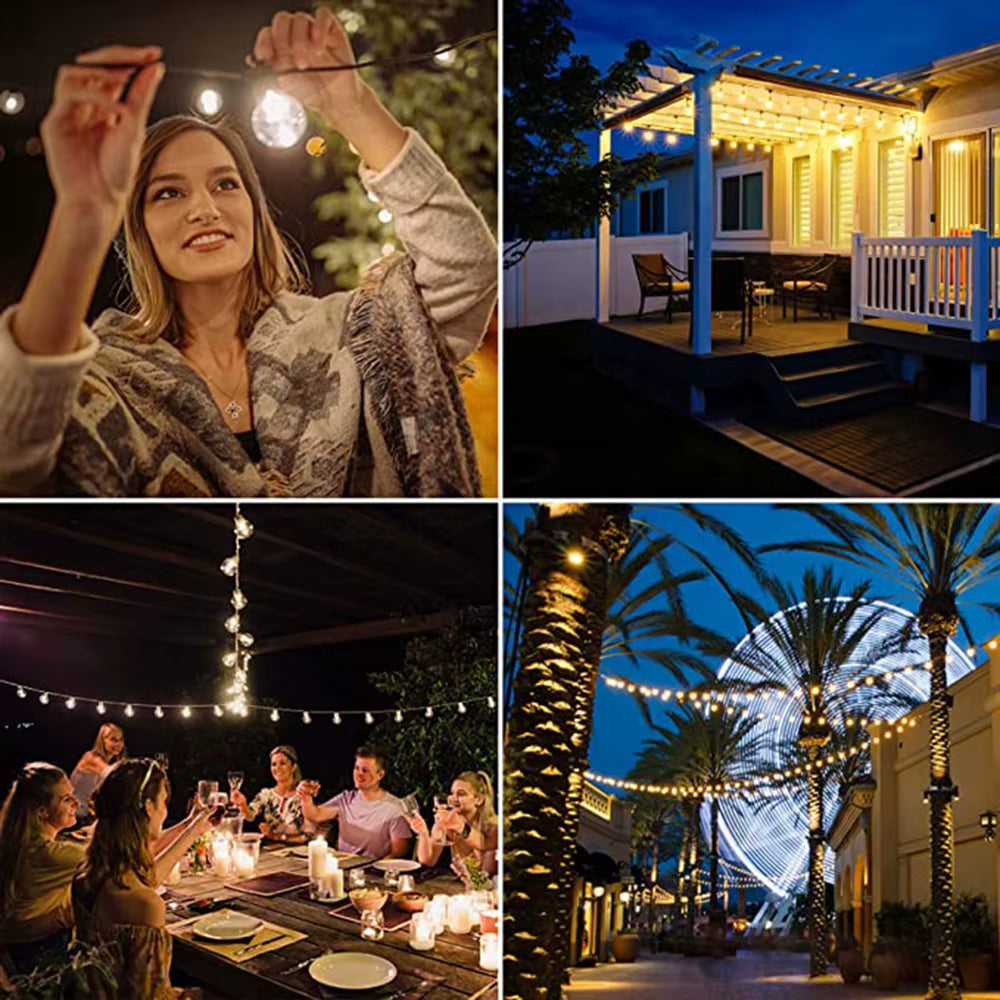 LED G40 Fairy Lights – Street, Patio & Outdoor Event Lighting